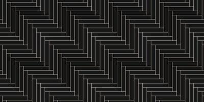 Seamless herringbone floor pattern. Black parquet texture tiles. Vector illustration.