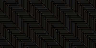 Seamless herringbone floor pattern. Black parquet texture tiles. Vector illustration.