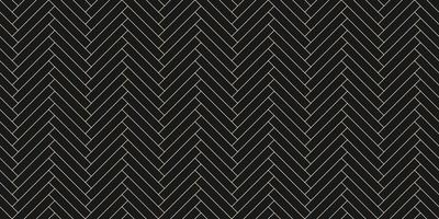 Seamless herringbone floor pattern. Black parquet texture tiles. Vector illustration.