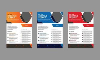 Business flyer template design. vector