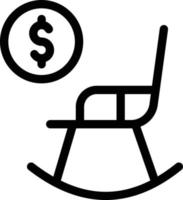 rocking chair vector illustration on a background.Premium quality symbols. vector icons for concept and graphic design.