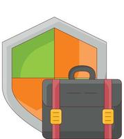 ilustración de vector de equipaje en un fondo. símbolos de calidad premium. iconos vectoriales para concepto y diseño gráfico.