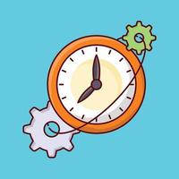 time vector illustration on a background.Premium quality symbols. vector icons for concept and graphic design.