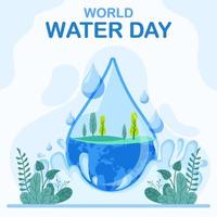 Water Day Concept vector