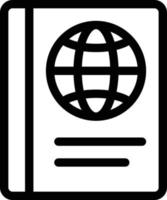 ilustración de vector de pasaporte en un fondo. símbolos de calidad premium. iconos vectoriales para concepto y diseño gráfico.