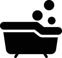 Ilustración de vector de bañera en un fondo. Símbolos de calidad premium. iconos vectoriales para concepto y diseño gráfico.