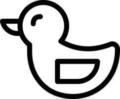 ilustración de vector de pato en un fondo. símbolos de calidad premium. iconos vectoriales para concepto y diseño gráfico.