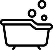 Ilustración de vector de bañera en un fondo. Símbolos de calidad premium. iconos vectoriales para concepto y diseño gráfico.