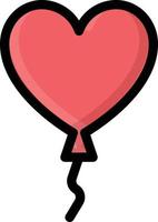 heart balloon vector illustration on a background.Premium quality symbols. vector icons for concept and graphic design.