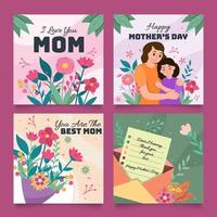 Mothers Day Appreciation Card Concept vector