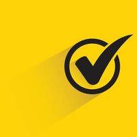 check list on yellow background vector