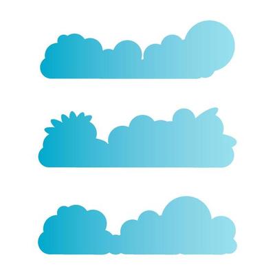blue cloudscape set