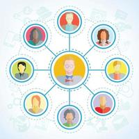 people network vector illustration