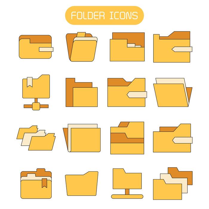 Page 2 | Folder Icon Set Vector Art, Icons, and Graphics for Free Download