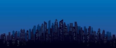 city skyline landscape vector illustration