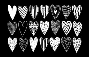 Heart doodle drawing isolated.Design decoration element. vector