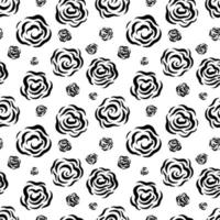 Seamless abstract pattern background. Decorative design freehand creative paint. Texture chaotic element. vector