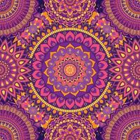Decorative Mandala Seamless Pattern vector