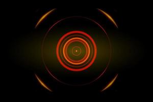 Abstract orange ring with sound waves oscillating background photo