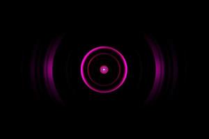 Abstract dark ping ring with sound waves oscillating background photo