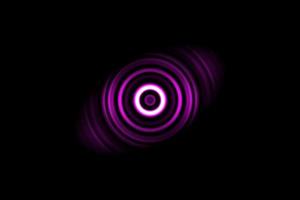 Abstract dark purple ring with sound waves oscillating background photo