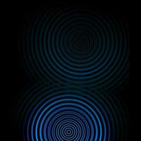 efecto de luz de sonido de círculo azul, fondo abstracto foto