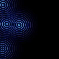 Abstract circle vortex dark blue background photo