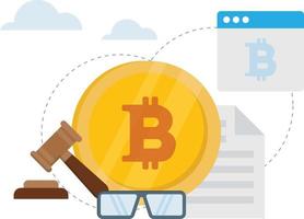 The bitcoin document is legal. vector