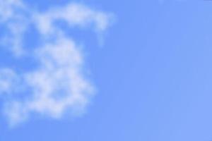 Soft white clouds with blue sky, abstract background photo