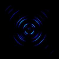 Blue galaxy spiral or circle signal, abstract background photo
