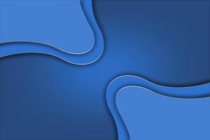 Blue curve line abstract background on blue space gradient color tone paper overlap layer. photo