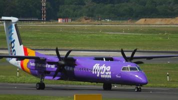 Airplane of FlyBe on the taxiway