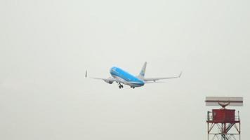 klm boeing 737 avgång video