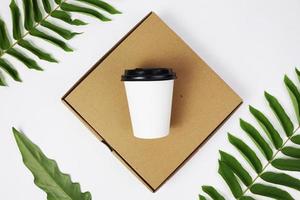 Coffee cup with Aesthetic Background photo