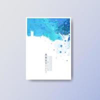 Cards with bright colorful vector watercolor background. Design for your date, postcard, banner, logo.