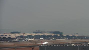 campo lungo, aeroporto e traffico video