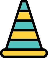 cone vector illustration on a background.Premium quality symbols. vector icons for concept and graphic design.