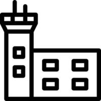 ilustración de vector de torre de control en un fondo. símbolos de calidad premium. iconos vectoriales para concepto y diseño gráfico.