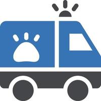 ilustración de vector de ambulancia en un fondo. símbolos de calidad premium. iconos vectoriales para concepto y diseño gráfico.