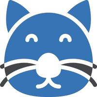 ilustración de vector de cara de gato en un fondo. símbolos de calidad premium. iconos vectoriales para concepto y diseño gráfico.