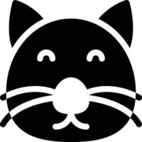 ilustración de vector de cara de gato en un fondo. símbolos de calidad premium. iconos vectoriales para concepto y diseño gráfico.