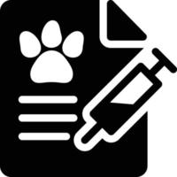 Ilustración de vector de informe de mascotas en un fondo. Símbolos de calidad premium. iconos vectoriales para concepto y diseño gráfico.