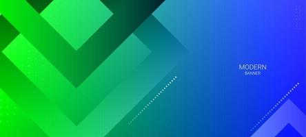 Abstract green geometric dynamic design pattern background vector