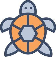 ilustración de vector de tortuga en un fondo. símbolos de calidad premium. iconos vectoriales para concepto y diseño gráfico.