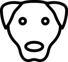 dog face vector illustration on a background.Premium quality symbols. vector icons for concept and graphic design.