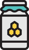 honey vector illustration on a background.Premium quality symbols. vector icons for concept and graphic design.