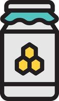 honey vector illustration on a background.Premium quality symbols. vector icons for concept and graphic design.