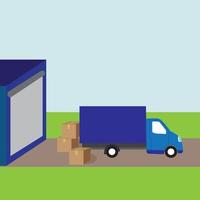 vector illustration on the theme of delivery