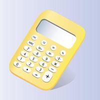 Vector image of a calculator