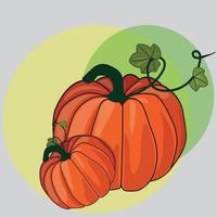 Vector image of an pumpkin